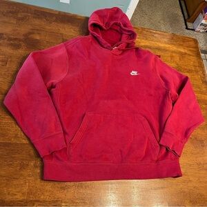 Nike Vibrant Red Hoodie sweatshirt size large